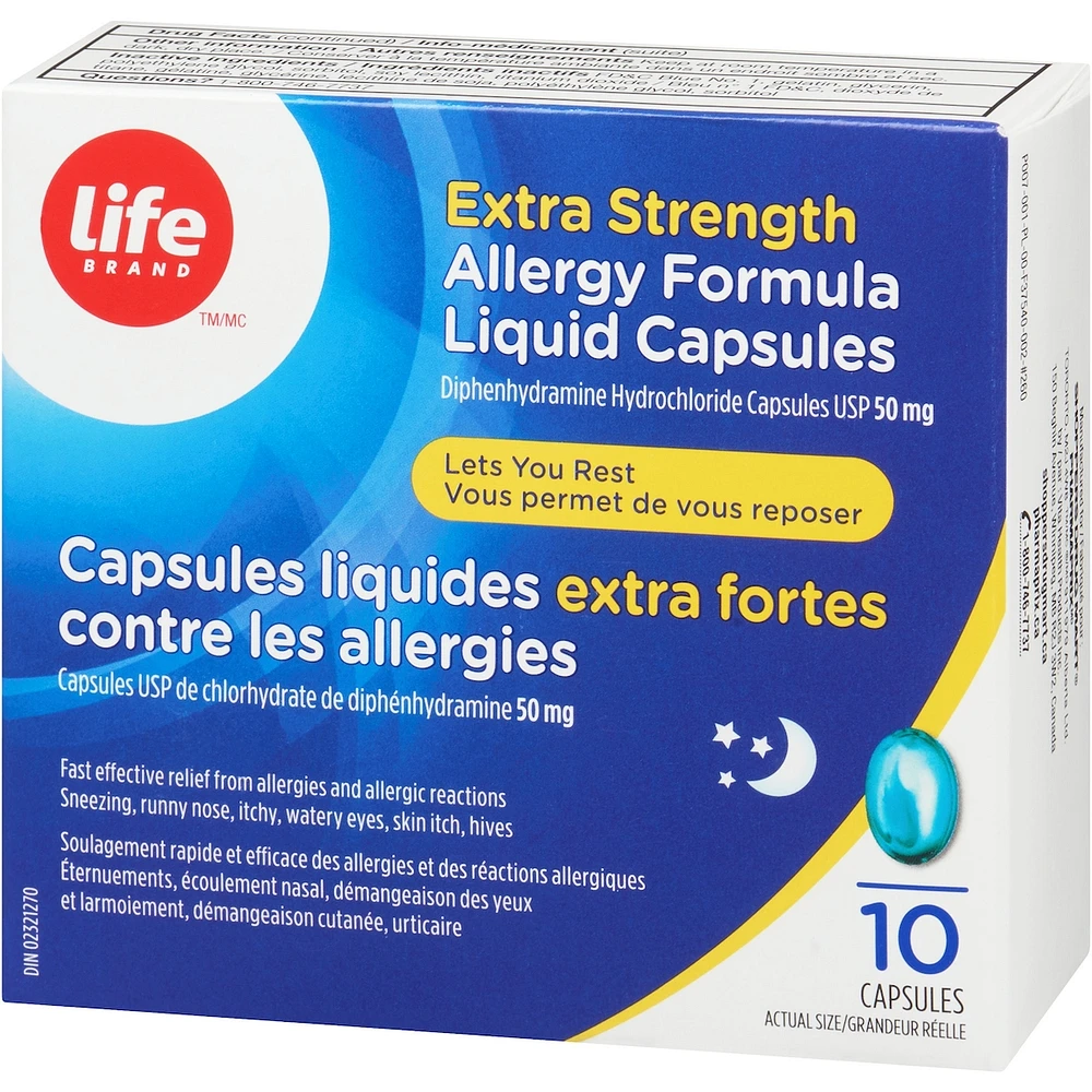 LB Allergy Formula Liq Caps XS