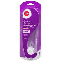 Comfort Gel Insoles, Clear (Women)