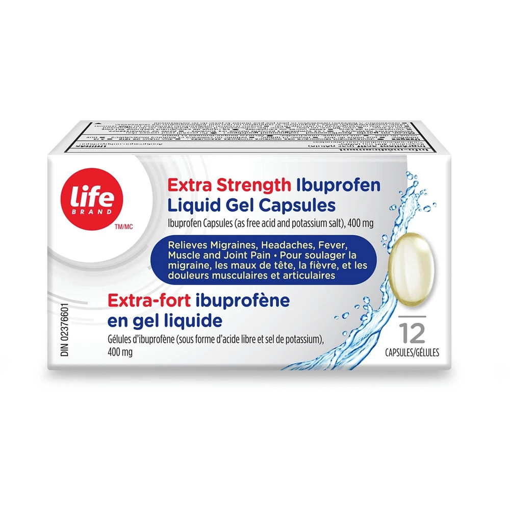 Extra Strength Ibuprofen Liquid Gel Capsules