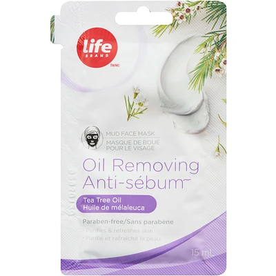 Oil Removing Mud Face Mask, Tea Tree Oil