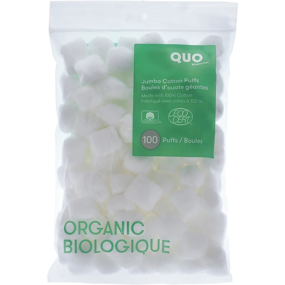 Certified Organic-Jumbo Cotton Puffs