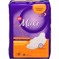 Life Maxi Overnight With Flexi-Wings® 28