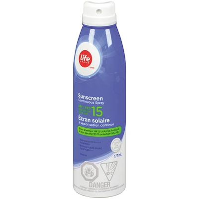 Spf15 Sunscreen Continuous Spray