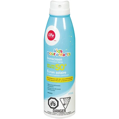 Kids Spf50+ Continuous Spry