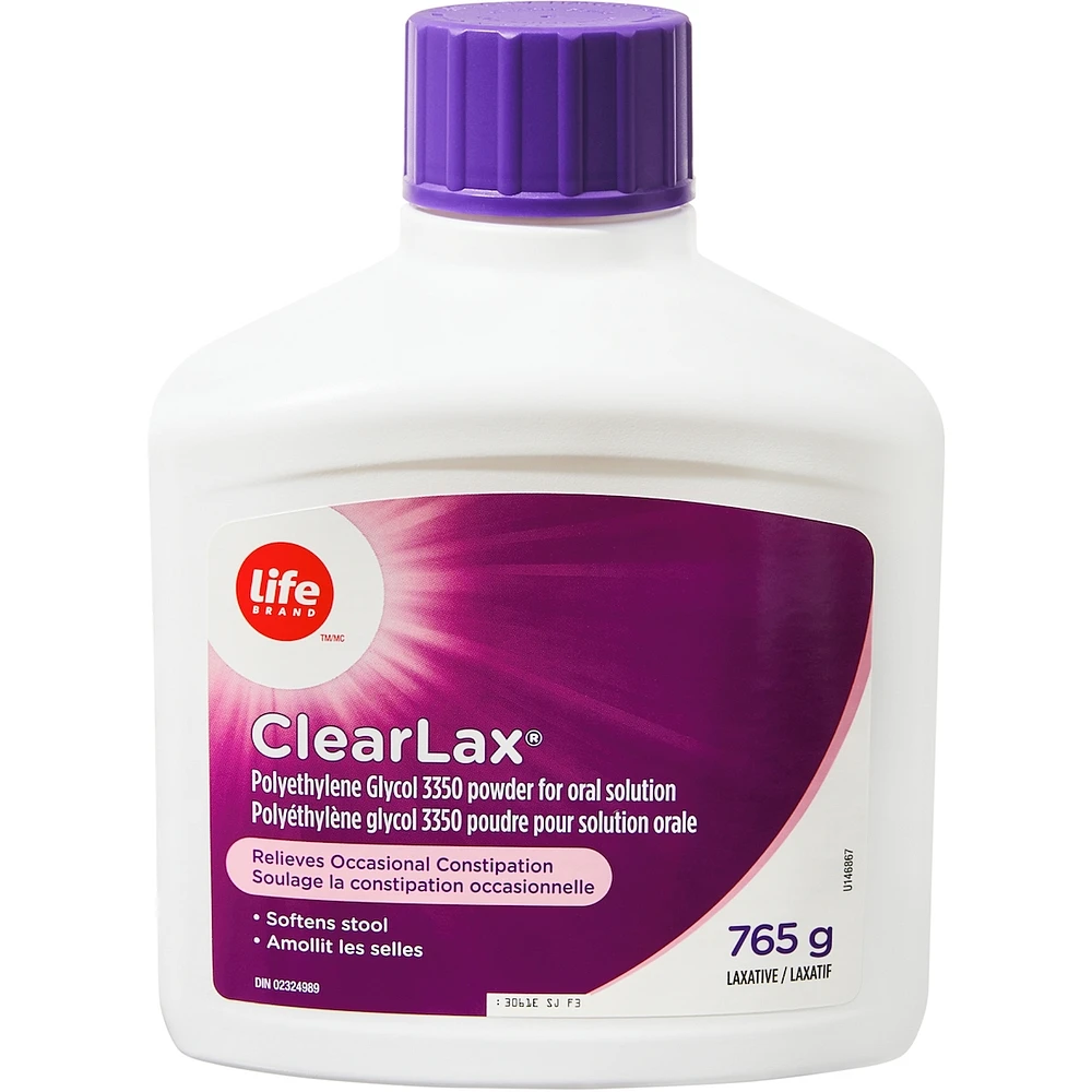 LB CLEARLAX 765G Polyéthylèneglycol 3350, poudre pour solution buvable