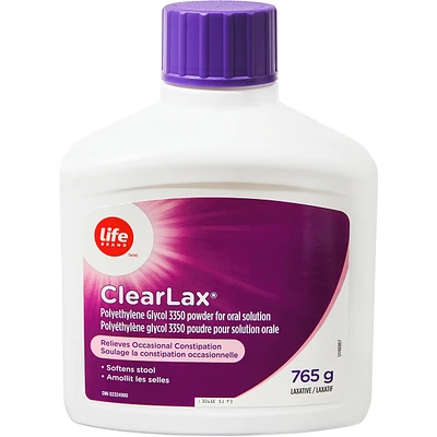 LB CLEARLAX 765G Polyéthylèneglycol 3350, poudre pour solution buvable