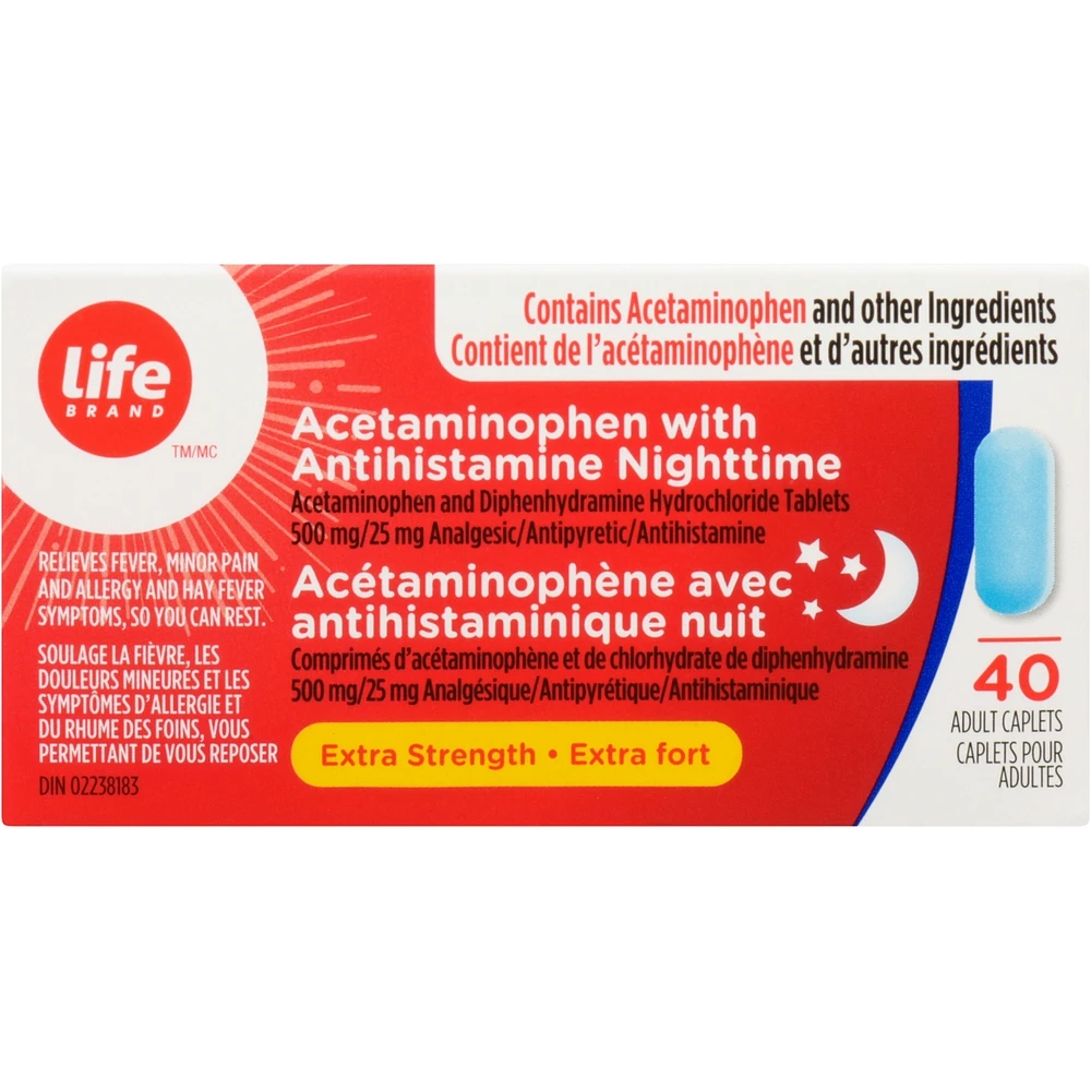 LB Acetaminophen with Antihistamine Nighttime