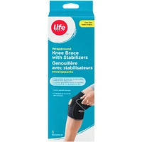 Wraparound Knee Brace with Stablizers