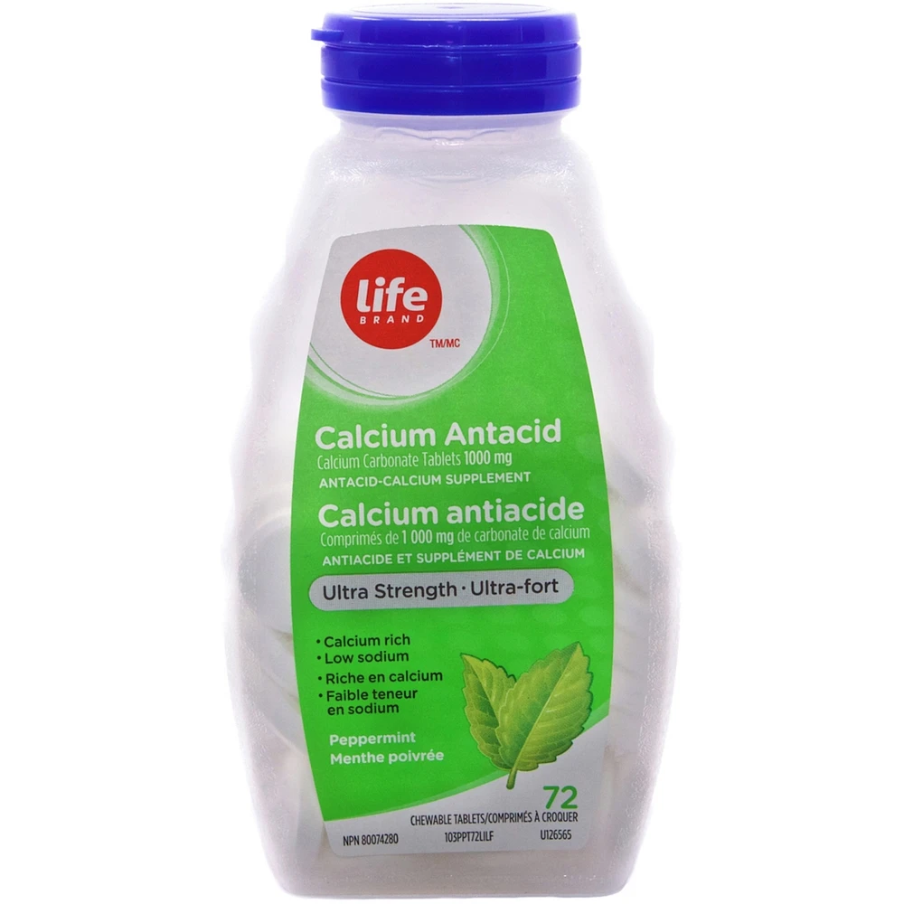 Ultra Strength Calcium Antacid Peppermint
