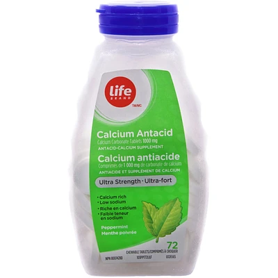 Ultra Strength Calcium Antacid Peppermint