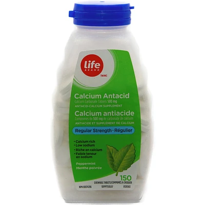 Regular Strength Calcium Antacid Peppermint