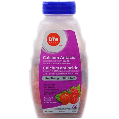 Lb Us Calcium Antacid Berry 72ct