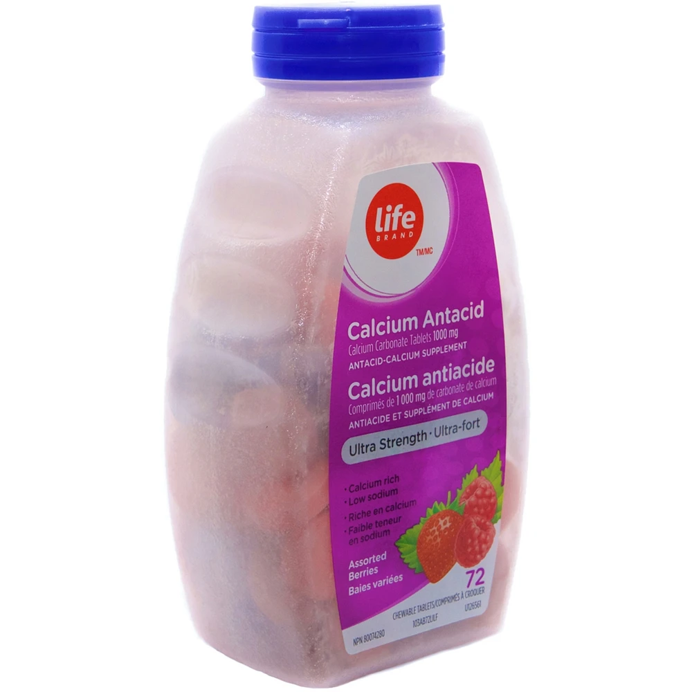 Lb Us Calcium Antacid Berry 72ct