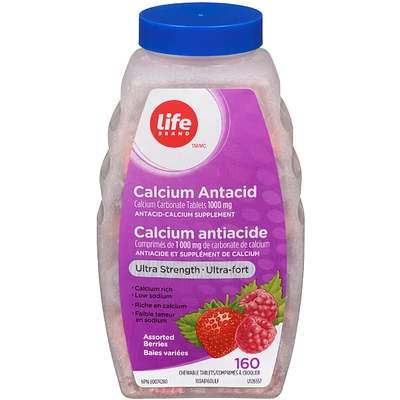 Lb Us Calcium Antacid Berry 160ct