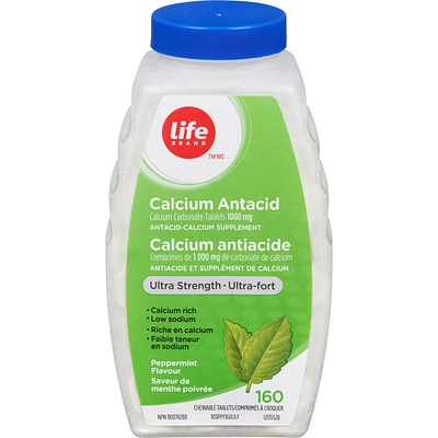 Calcium Antacid Ultra Strength Peppermint 160