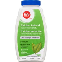 Calcium Antacid Ultra Strength Peppermint 160