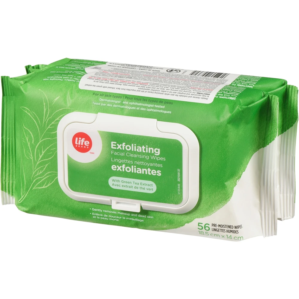 Exfoliating Facial Cleansing Wipes