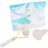 Rose Quartz Facial Roller & Massager