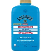 Poudre médicamentée pour les pieds - Flacon de 283g - Soulagement des démangeaisons - Absorbe l'humidité - Soulage de la douleur causés par les irritations aux peids - Contrôle les odeurs des pieds - Pour les adultes