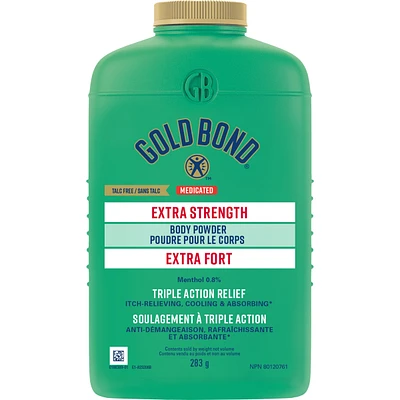 Medicated Extra Strength Body Powder, Temporary Relief From Pain & Itching of Minor Skin Irritations, Absorbs Moisture, For Home, Gym, Before/After Work, or Anytime, For Adult and Children 2 years +
