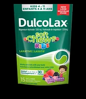 Dulcolax Soft Chews Kids, Wild Berry, Dependable, Predictable, and Gentle, Laxatives for Fast Occasional Constipation Relief, Stimulant-Free, Gluten-Free, For Kids Ages 4 & Over