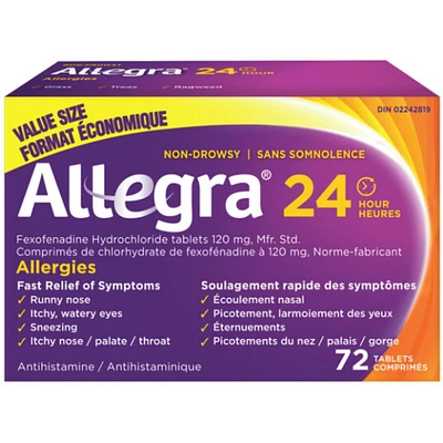 24 Hour Allergy Medication, 120 mg