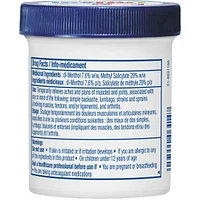 Medicated Pain Relief Balm, Relieves Minor Aches and Pains of Muscles and Joints Associated with Arthritis, Backache, Strains and Sprains, Menthol 7.6%, Methyl Salicylate 29%, 99.2g Jar