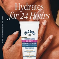 Gold Bond Age Renew Retinol Overnight Body & Face Lotion, 198g Tube, Visibly Tightens & Firms Skin, Hydrates & Moisturizes Face & Body, Formulated with Retinol and Peptide Complex