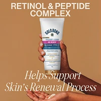 Gold Bond Age Renew Retinol Overnight Body & Face Lotion, 198g Tube, Visibly Tightens & Firms Skin, Hydrates & Moisturizes Face & Body, Formulated with Retinol and Peptide Complex