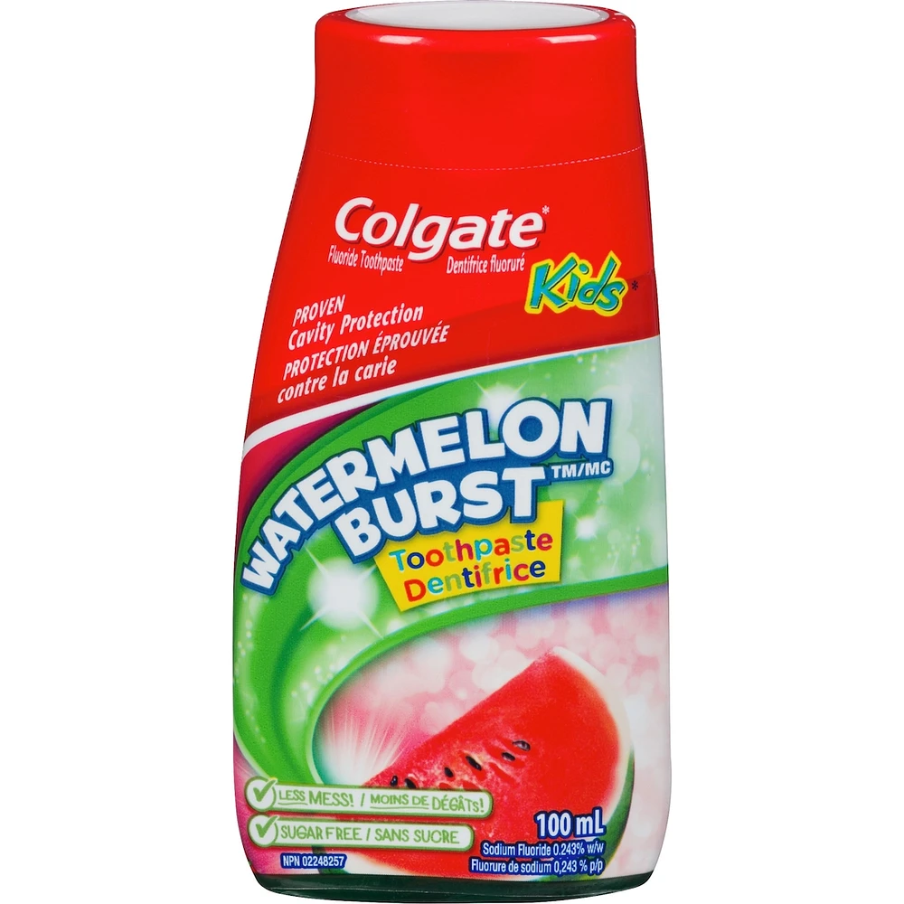 Colgate Liquid Gel 2-in-1 Kids Watermelon Burst Toothpaste and Mouthwash, 100 mL