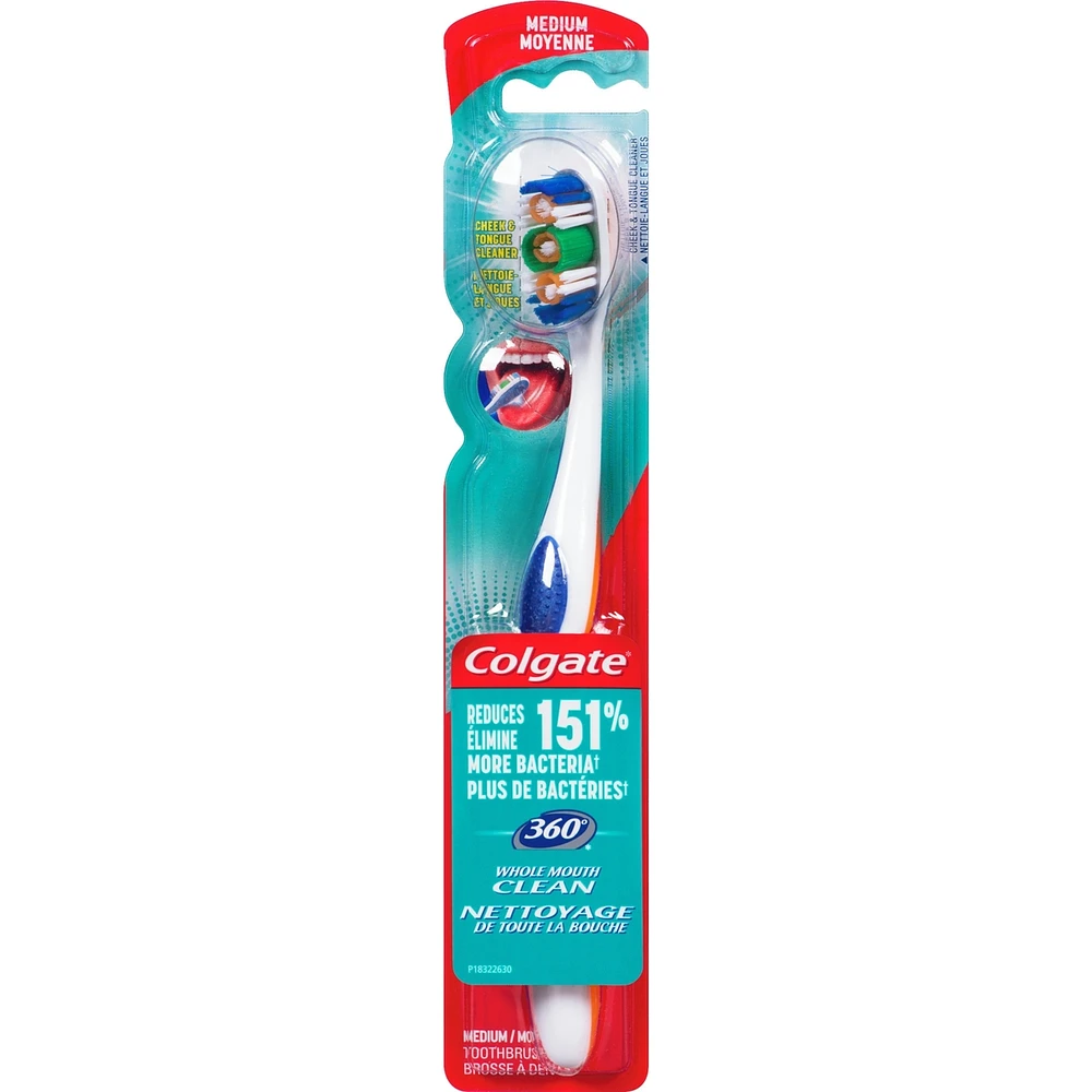 Colgate 360° Toothbrush with Tongue and Cheek