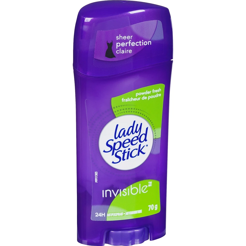Invisible Antiperspirant Deodorant Solid, Powder Fresh