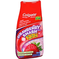 Colgate Liquid Gel 2-in-1 Kids Strawberry Smash Toothpaste and Mouthwash, 100 mL