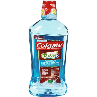 Colgate Total Gum Health Clean Mint Alcohol Free Mouthwash , 1 L