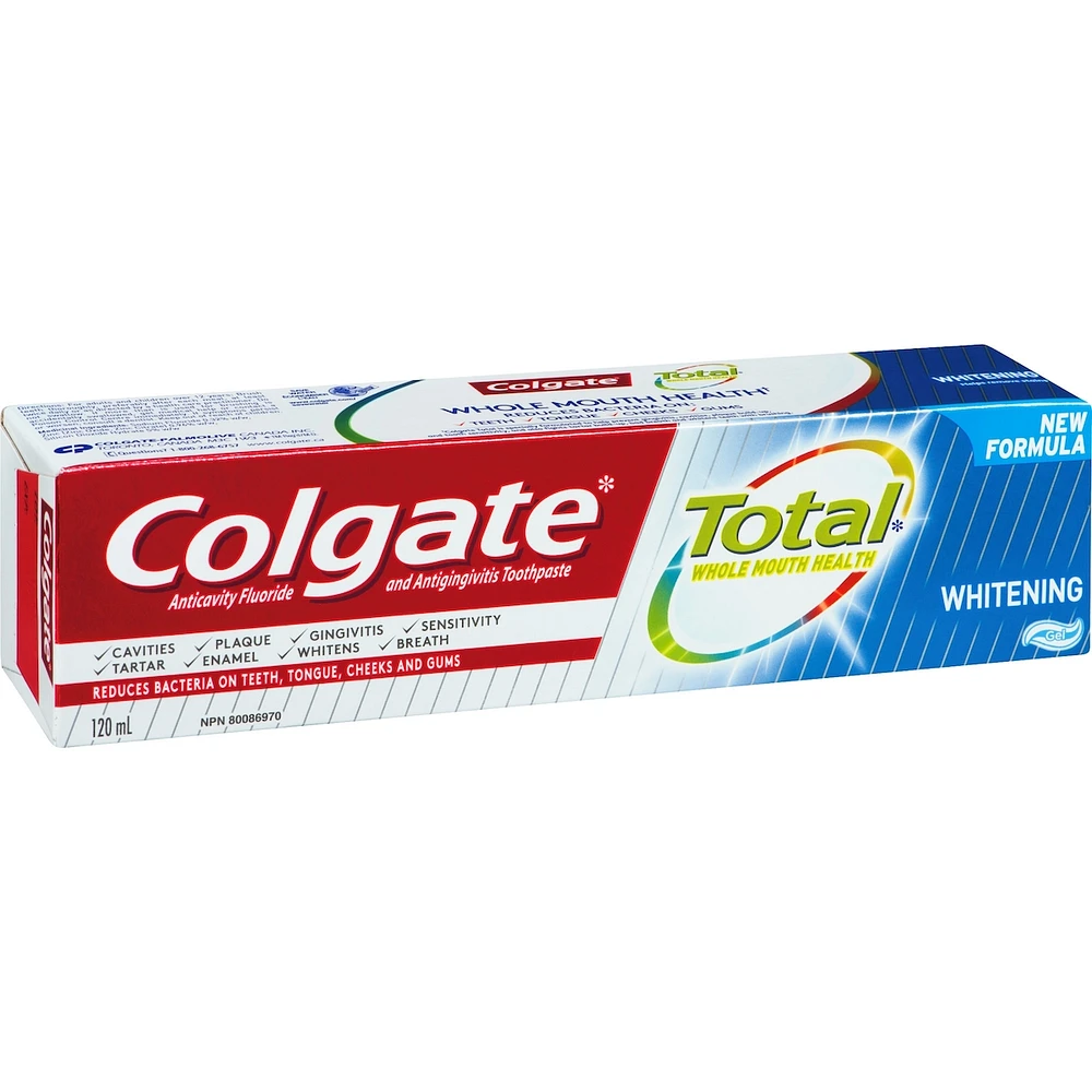 Total Active Prevention Whitening Toothpaste Gel, Mint