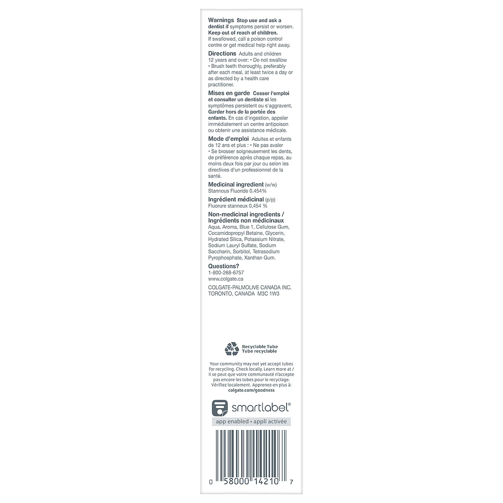 Total Active Prevention Whitening Toothpaste Gel, Mint