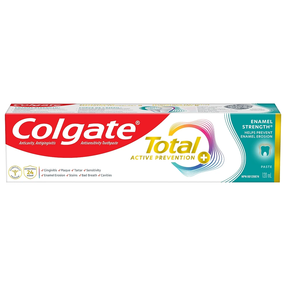 Total Prevention Active Plus Dentifrice Émail, Menthe