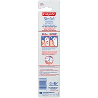 Colgate Slim Soft Charcoal Toothbrush 17x Slimmer Tip Soft Bristles - 2 Count