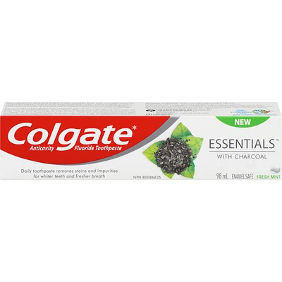 Colgate Essentials Toothpaste with Charcoal, 98 ML