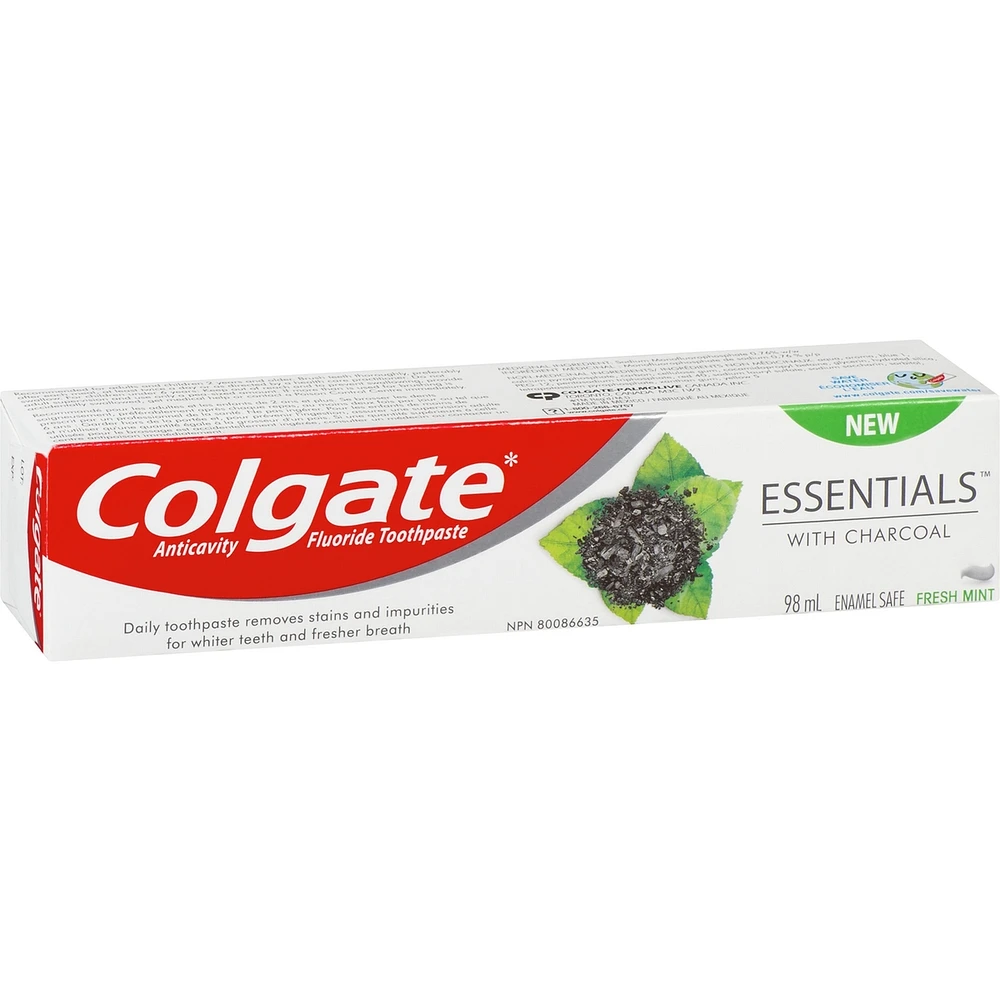 Colgate Essentials Toothpaste with Charcoal, 98 ML