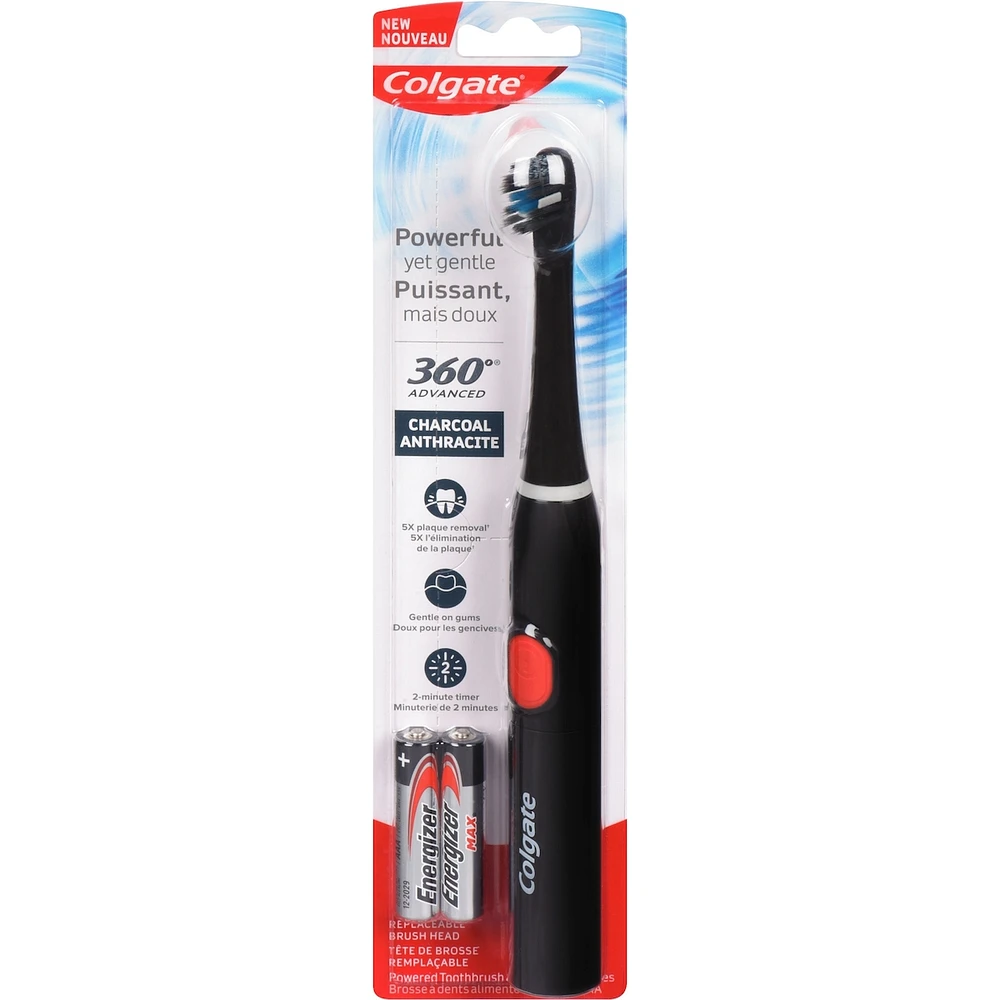 Colgate 360 Advanced Charcoal Battery Powered Toothbrush