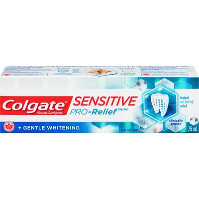 Colgate Sensitive Pro-Relief + Gentle Whitening Toothpaste - Paste Formula 75 m
