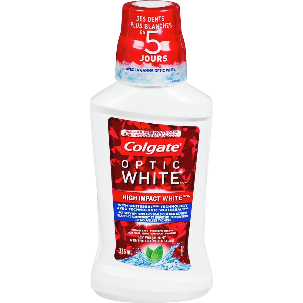 Colgate Optic White Icy Fresh Mint Alcohol Free Mouthwash
