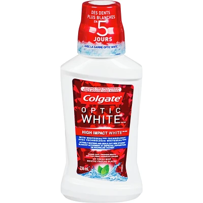 Colgate Optic White Icy Fresh Mint Alcohol Free Mouthwash
