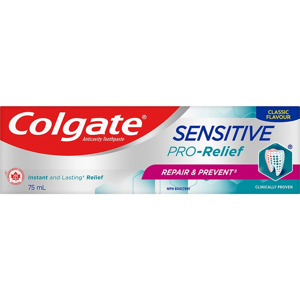 Colgate Sensitive Pro-Relief Repair & Prevent Toothpaste - Paste Formula 75 mL