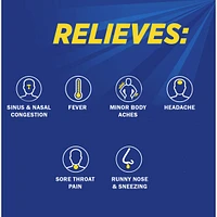 NeoCitran Cold & Sore Throat Night Hot Liquid Medication Regular Strength Lemon 10 pack