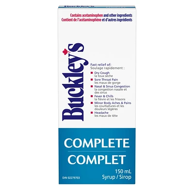 Buckley's® Complete Cough Cold & Flu Syrup Sucrose-Free 150mL