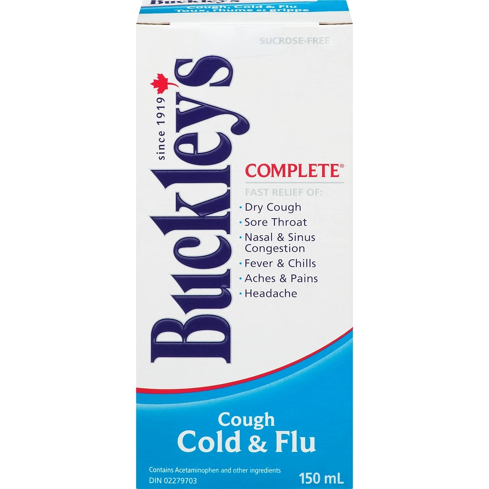 Buckley's® Complete Cough Cold & Flu Syrup Sucrose-Free 150mL