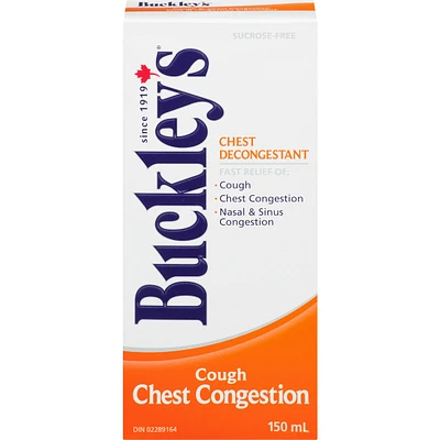 Buckley's® Chest Decongestant Cough Syrup Sucrose-Free 150mL