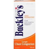 Buckley's® Chest Decongestant Cough Syrup Sucrose-Free 150mL